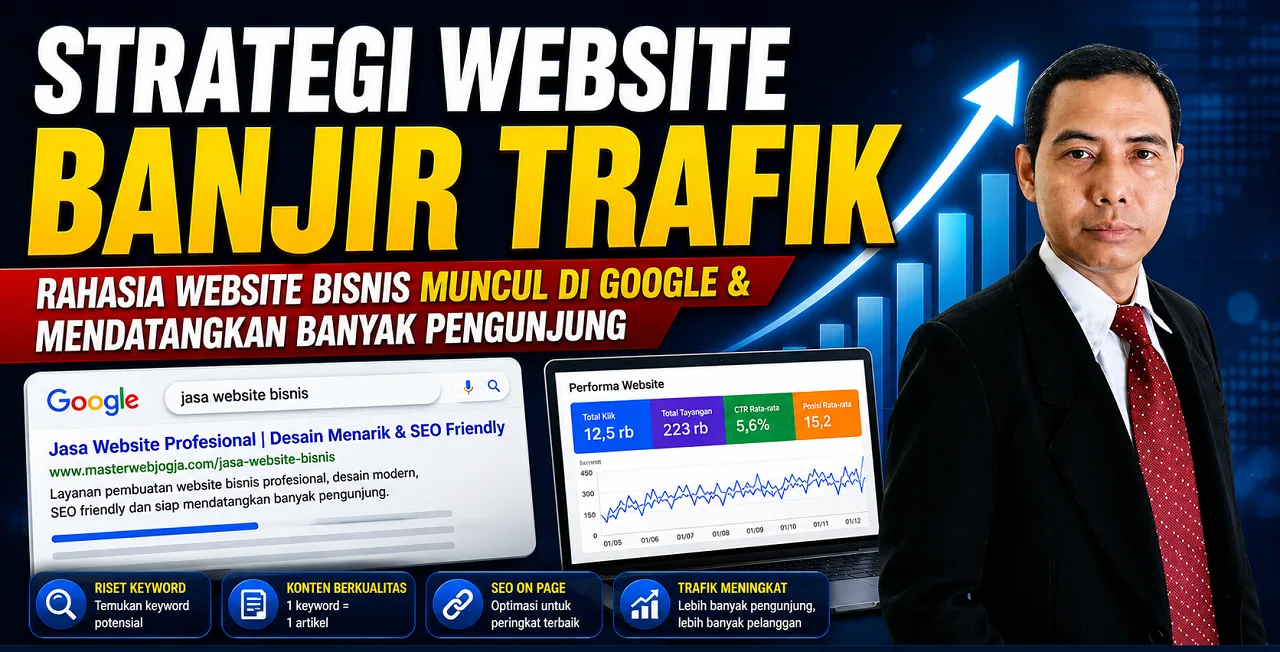 strategi website banjir trafik 2
